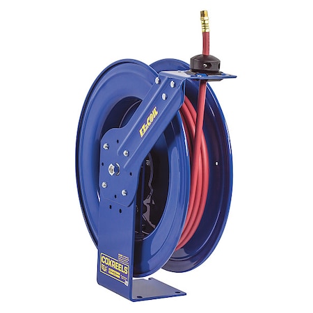Coxreels Spring Return Hose Reel, 1/4 in Hose Diameter, 50 ft Length, 5000 psi Max. Pressure EZ-HP-150