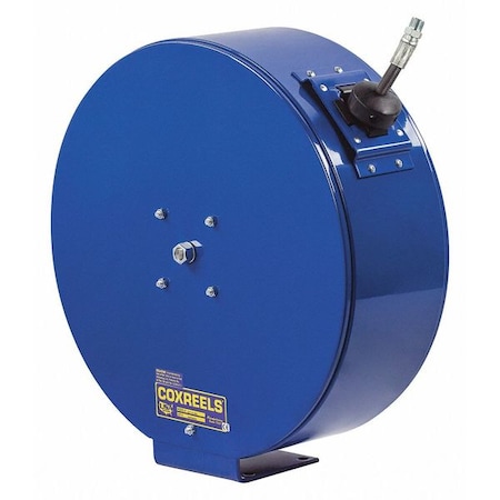 Coxreels Spring Return Hose Reel, 1/2 in Hose Diameter, 50 ft Length, 2,500 psi Max. Pressure, Brass EZ-ENM-450