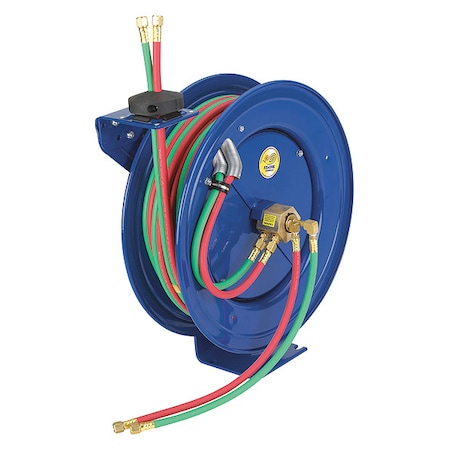 Coxreels 1/4" x 100 ft. Spring Driven Welding Dual Reel w/Hose 200 psi EZ-SHWT-1100