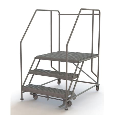 Tri-Arc Forward Descent Rolling Work Platform, 30 in H, 36 in W, 35 in D, Steel, 800 lb Load Capacity WLWP133636SL