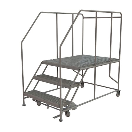 Tri-Arc Mobile Work Platform, 30 in H, 36 in W, 47 in D, Steel, 800 lb Load Capacity WLWP133648SL