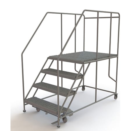 Tri-Arc Rolling Work Platform, Steel, 4 Steps WLWP143648SL