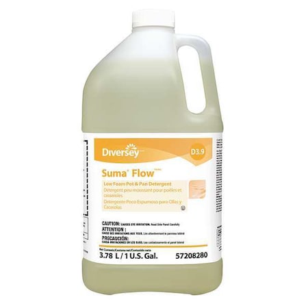 DIVERSEY Liquid 1 gal. Dish Soap, Jug 4 PK 957208280