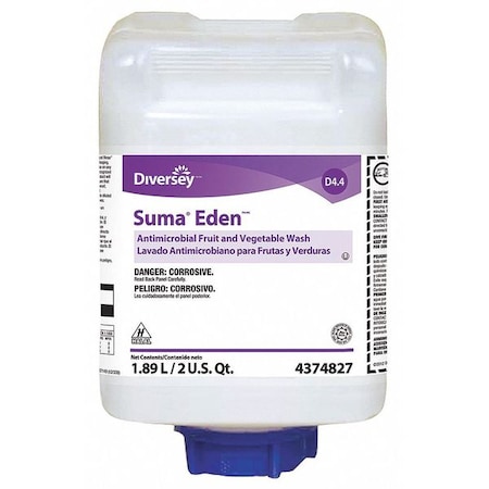 Diversey Antimicrobial Fruit/Veg Wash, 64 oz, PK4 94374827