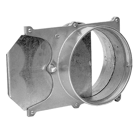 Nordfab Round Blast Gate, Cast Aluminum, 20 GA, 18 in W, 11 1/4 in L, 28-1/2" H 8010002278