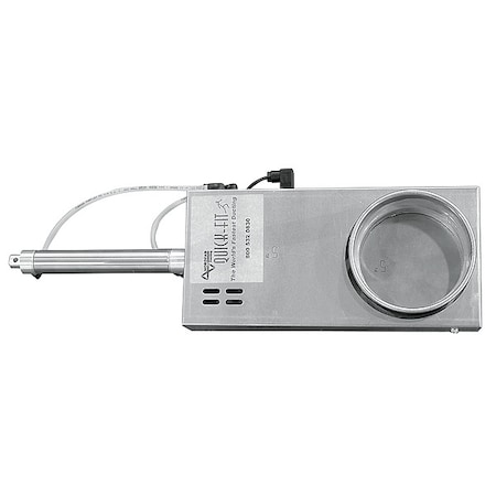 Nordfab Round Blast Gate, Galvanized Steel, 22 GA, 9 3/8 in W, 5 1/2 in L, 18-3/4" H 8010004975