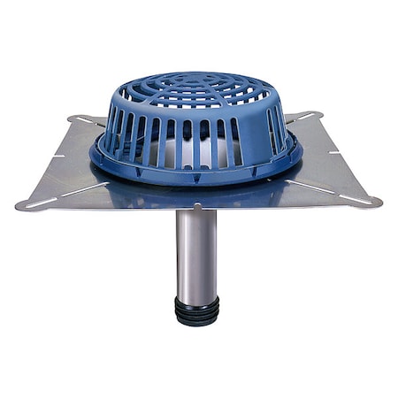 Zurn Roof Roof Drain, Cast Iron/Stainless Steel, 6", Push In RD2150-SS6
