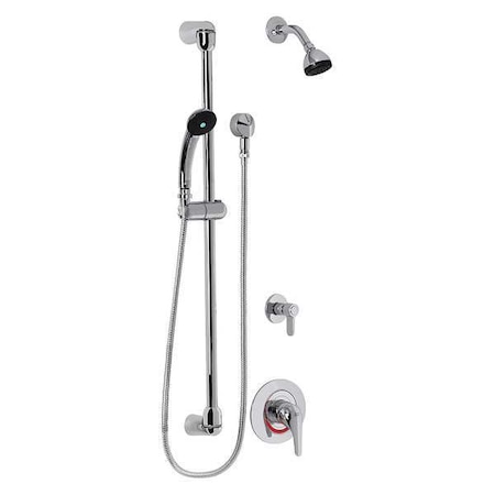 American Standard Wall Mounted Shower and Trim, Wall, Polished Chrome TU662223.002