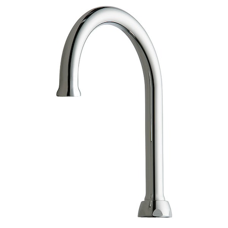 Chicago Faucet Gooseneck Spout, Brass GN2AH8FCJKABCP