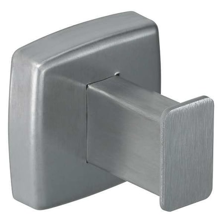 Bradley Bathroom Hook, Surface Mount, 2 in H, 2 in W, 2 in D, 1 Hook, Stainless Steel, Satin Finish 9114-000000