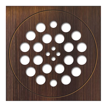 Tile Redi 5-3/4" Pipe Dia. PVC Drain Plate DP-OB-SET