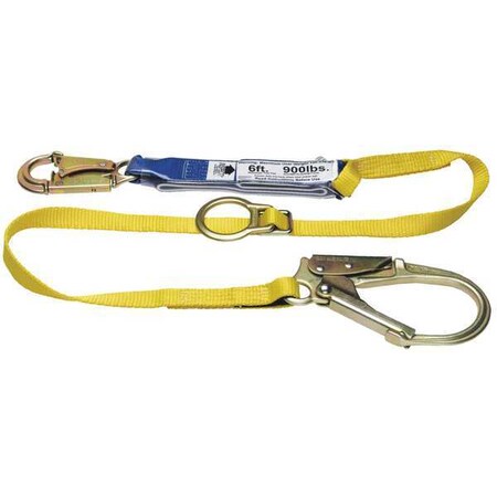 Werner Decoil Tie-Back Single Leg Lanyard  6ft C311201