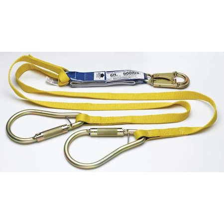 Werner Decoil Twinleg Lanyard Dcell Shock  6ft C411400