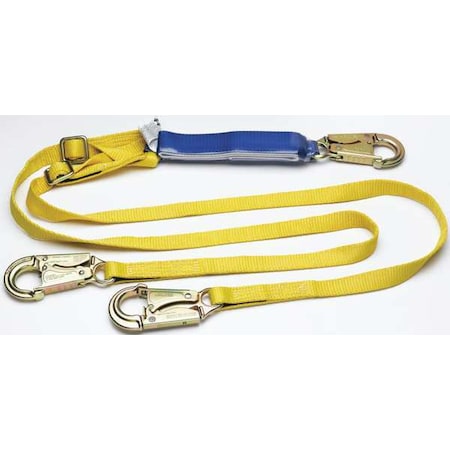 Werner Decoil Adjustable Twinleg Laynard D 6ft C411102