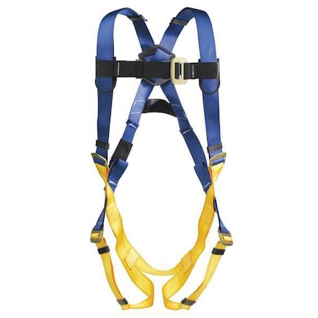 WERNER Full Body Harness, Universal, Nylon H411002