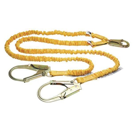 Werner Softcoil Twinleg Lanyard Energy Abs 6ft C451200