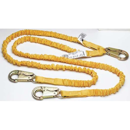 Werner Softcoil Twinleg Lanyard Energy Abs 6ft C451100