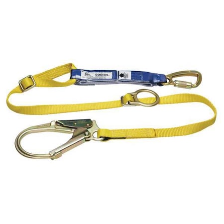 Werner Decoil Tie-Back Single Leg Lanyard  6ft C311203