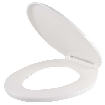Centoco Toilet Seat With Cover, Top-Mounted Hinge, Elongated, White 4200-001