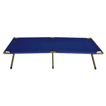 Zoro Select Kwik Folding Cot, Blue, 225 lb. Capacity 29TM93