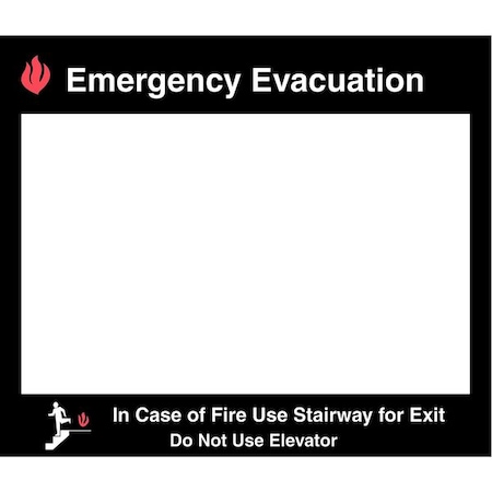 Zoro Select Fire Stairways Sign, 15" Height, 17-1/2" Width 102856