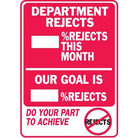 Brady Safety Scoreboard, 28" H x, 20" W, Polyethylene 57621