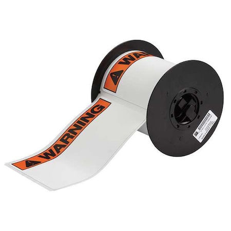 Brady Label, Black/Orange, Labels/Roll: 100 B30-25-854-ANSIWA