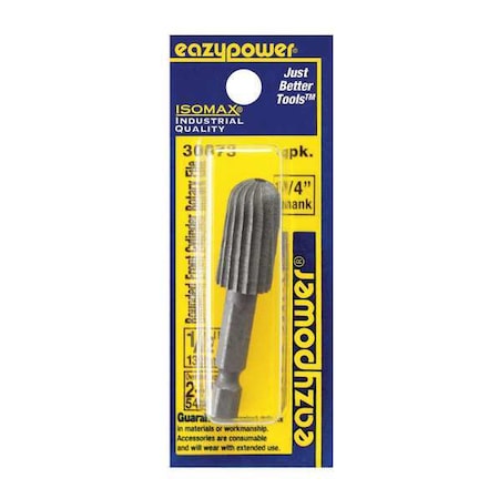 Zoro Select Rounded Front Cylinder File, 1/2in., 1pcs. 30073