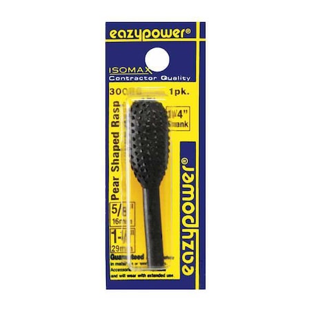 Zoro Select Pear Shaped Rotary Rasp, 5/8 in., 1 pcs. 30086