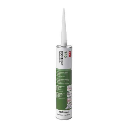 3M Polymer Adhesive Sealant, 10 oz, Cartridge, Black, Polymer Base, 740 UV 740 UV