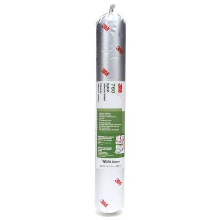 3M Polymer Adhesive Sealant, 20 oz, Sausage Pack, White, Polymer Base, 760 UV 760 UV