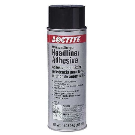 Loctite Spray Adhesive, MR 5426 Series, Clear, 16.75 oz, Aerosol Can 476035