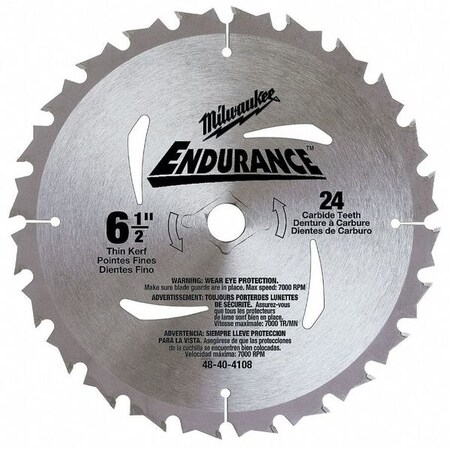 Milwaukee Tool Circular Saw Blade, 6-1/2 In., 24 Teeth 48-40-4108