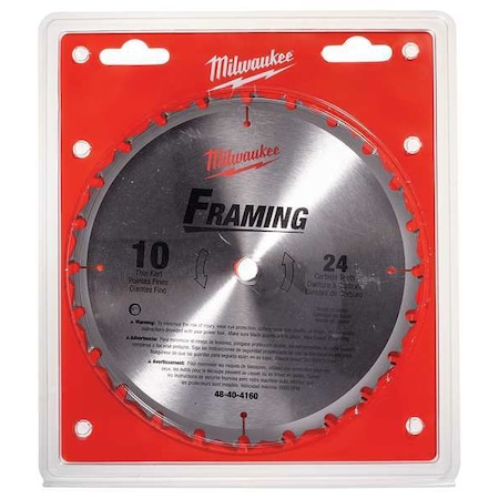 Milwaukee Tool 10", 24-Teeth Ripping Circular Saw Blade 48-40-4160