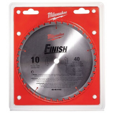 Milwaukee Tool Circular Saw Blade, 10 In., 40 Teeth 48-40-4162