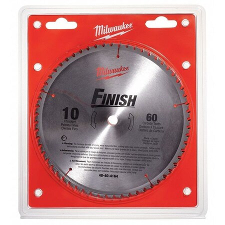 Milwaukee Tool Circular Saw Blade, 10 In., 60 Teeth 48-40-4164