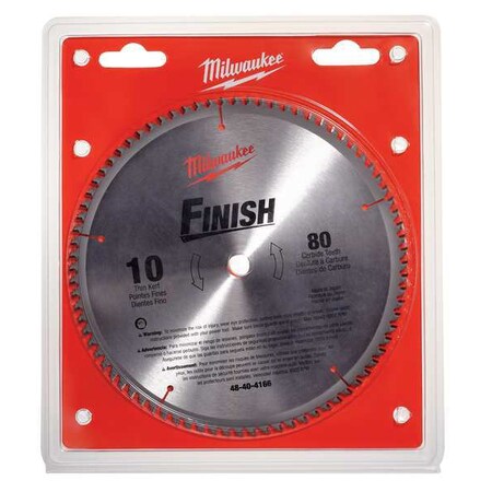 Milwaukee Tool 10", 80-Teeth Finish Circular Saw Blade 48-40-4166