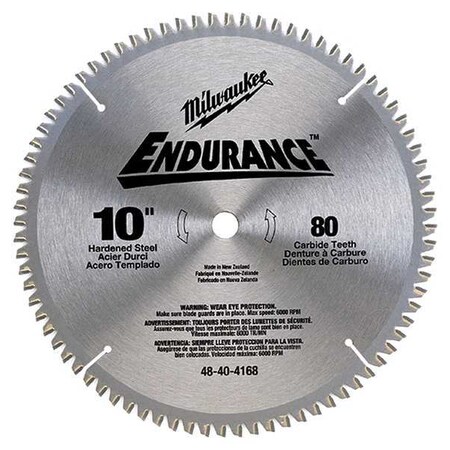 Milwaukee Tool 10", 80-Teeth Metal Cutting Circular Saw Blade 48-40-4168
