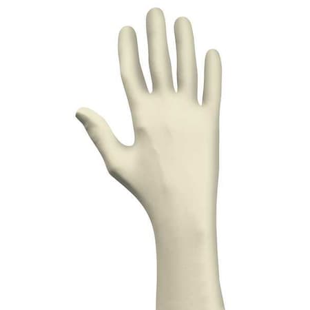 Showa 5005PF, Latex Disposable Gloves, 5 mil Palm, Latex, Powder-Free, S (7), 100 PK, Beige 5005PFS