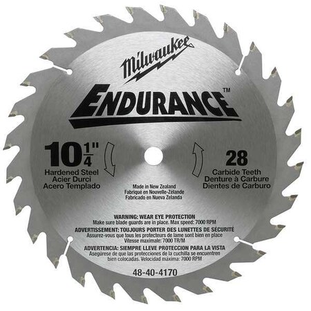 Milwaukee Tool 10-1/4", 28-Teeth Framing Circular Saw Blade 48-40-4170