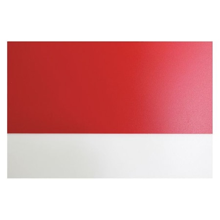Zoro Select Red PVC Sheet Stock 96" L x 48" W x 0.160" Thick 29UP42