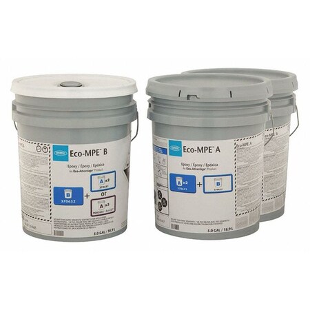 Tennant Epoxy Activator and Finish Kit, Clear, Gloss, 15 gal, 200 sq ft/gal 370650