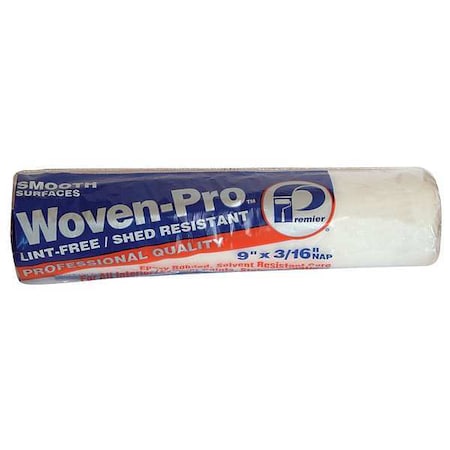 Premier 9" Paint Roller Cover, 3/16" Nap, Woven Fabric R941
