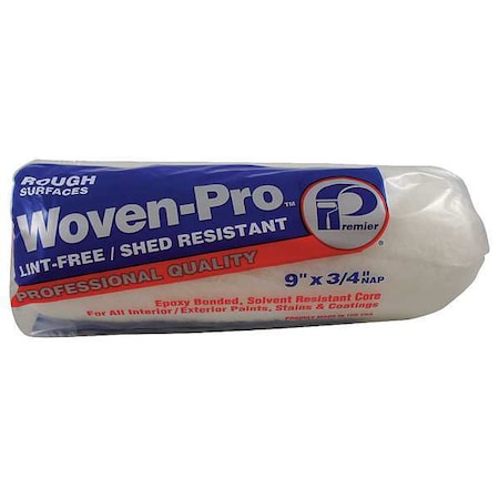 Premier 9" Paint Roller Cover, 3/4" Nap, Woven Fabric R944