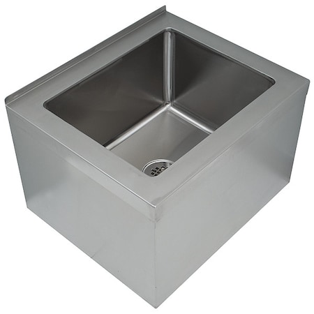 Advance Tabco Mop Sink 20 in x 16 in, 1, Floor Mount, 16 ga. 304 Stainless Steel 9-OP-40