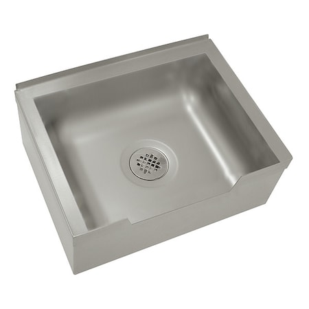 Advance Tabco Mop Sink 20 in x 16 in, 1, Floor Mount, 16 ga. 304 Stainless Steel 9-OP-40DF