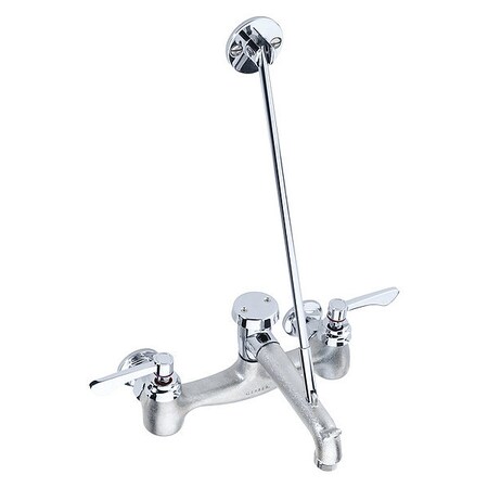 Gerber Dual-Handle 8" Mount, 2 Hole Utility Sink Faucet, Chrome GC444654