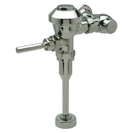 Zurn Urinal Manual Flush Valve, 0.13 gpf gpf, Polished Chrome, 3/4 in, 3/4 in Spud Coupling Z6003AV-ULF