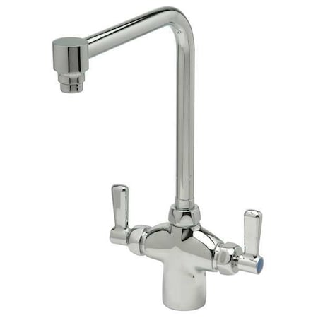 Zurn Manual Laboratory Faucet, Single Hole Mount, Chrome 1 Hole Z826S1-XL