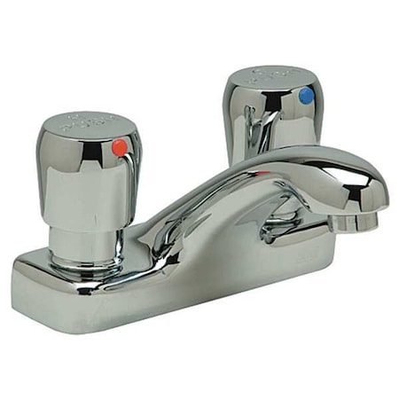 Zurn Metering 4" Mount, 2 Hole Low Arc Bathroom Faucet, Polished chrome Z86500-XL-3M